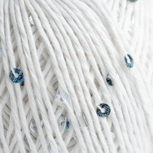 Cotton yarn with Sequins
