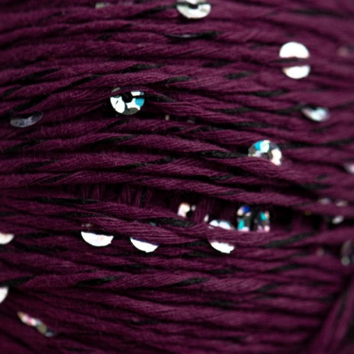 Cotton yarn with Sequins