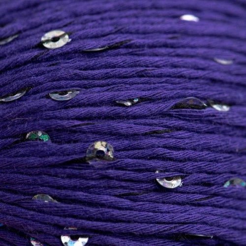 Cotton yarn with Sequins