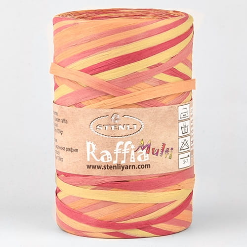 Eco Raffia Yarn Multi