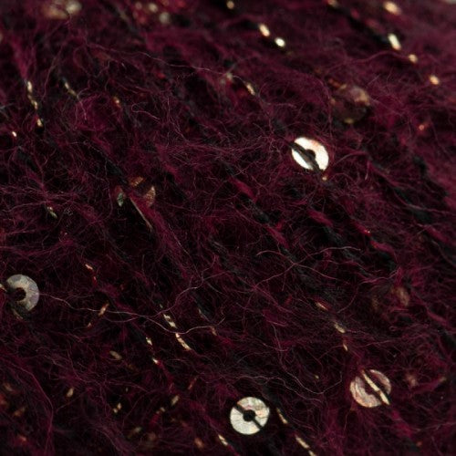 Wool blend yarn with Sequins