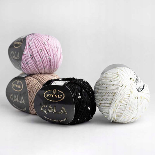 Cotton yarn with Sequins
